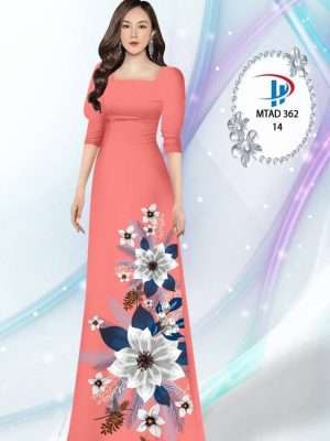 Vải Áo Dài Hoa In 3D AD MTAD362 25